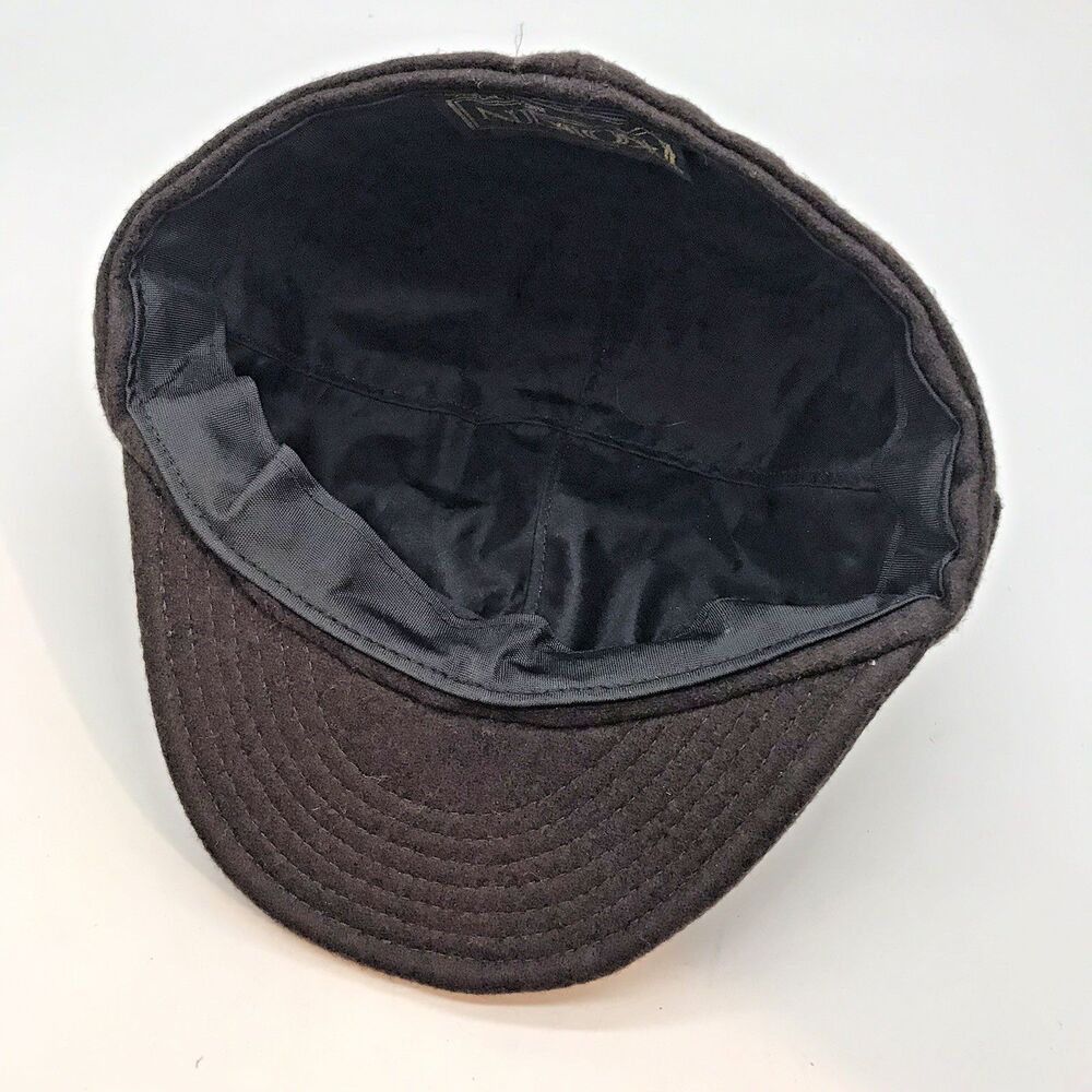 Kokin New York Brown Wool Hat Hunt Cap Jockey Club Banded Equestrian Riding Gear - Picture 9 of 9